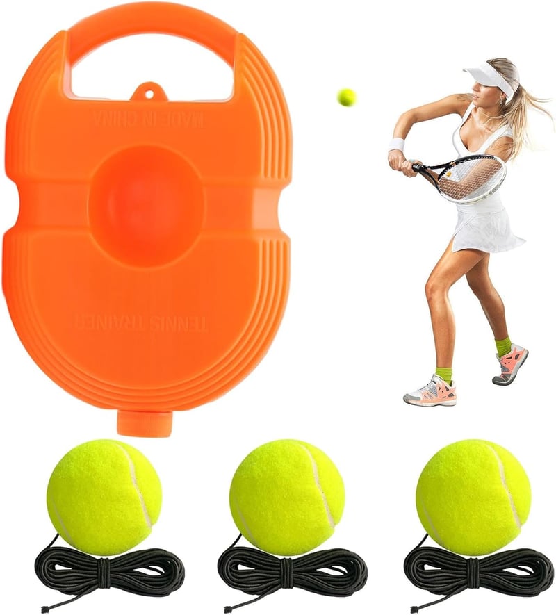 Portable Tennis Trainer Rebound Ball Set for Beginners