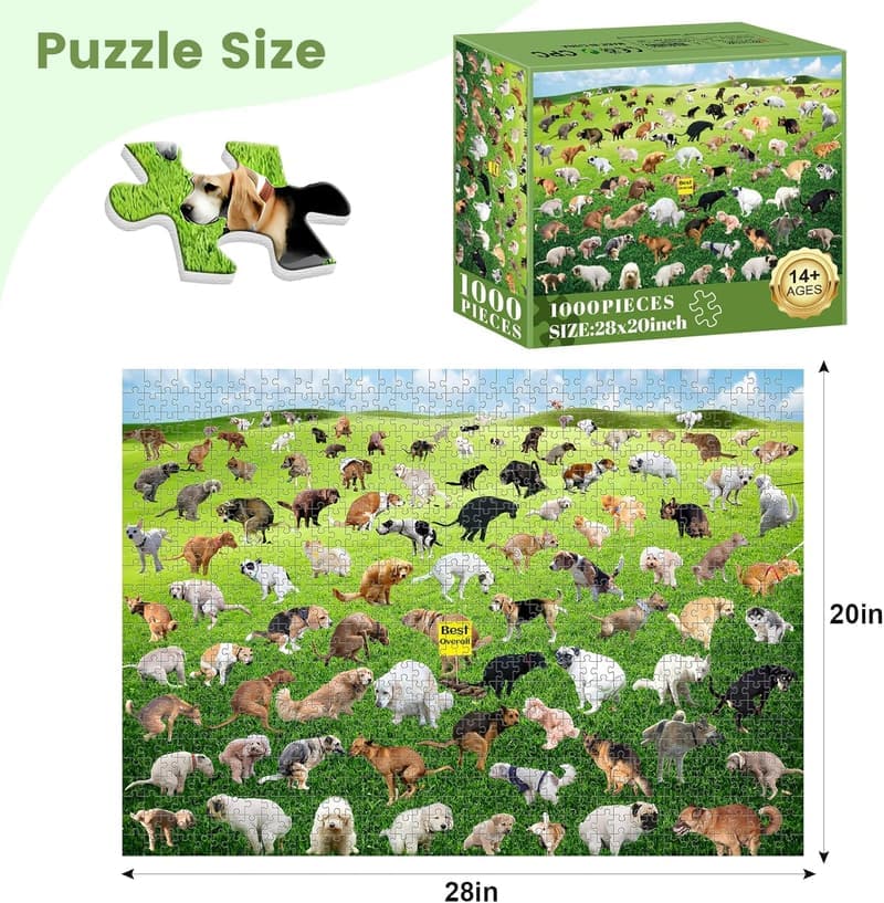 Funny Dog Jigsaw Puzzle for Adults - 1000 Pieces