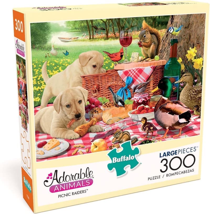 Picnic Raiders Large Piece Jigsaw Puzzle for Adults