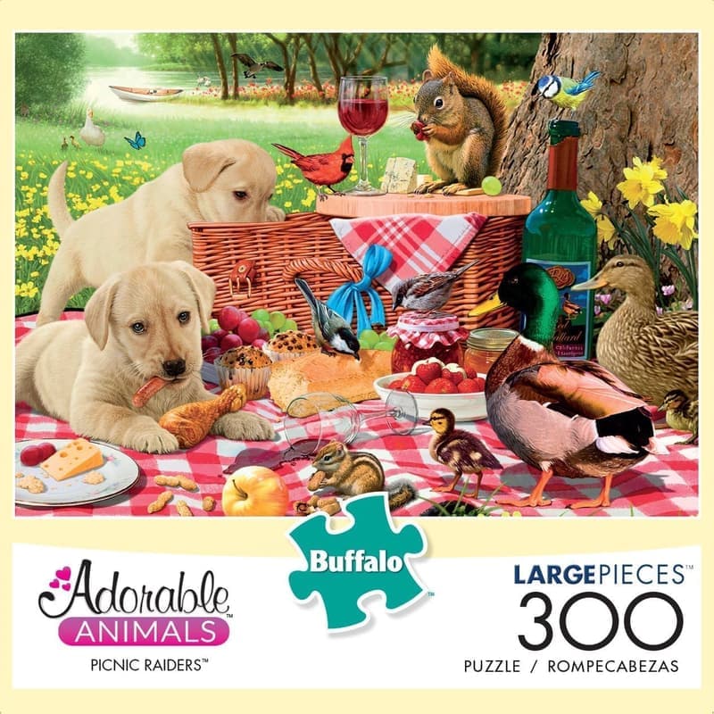 Picnic Raiders Large Piece Jigsaw Puzzle for Adults