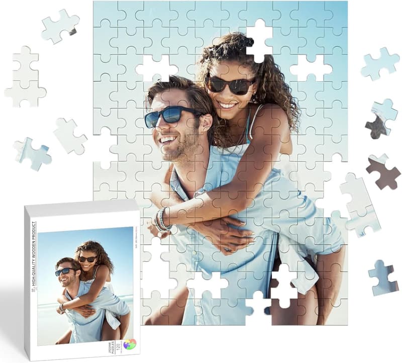 Personalized Photo Jigsaw Puzzle for Adults - Custom Sizes