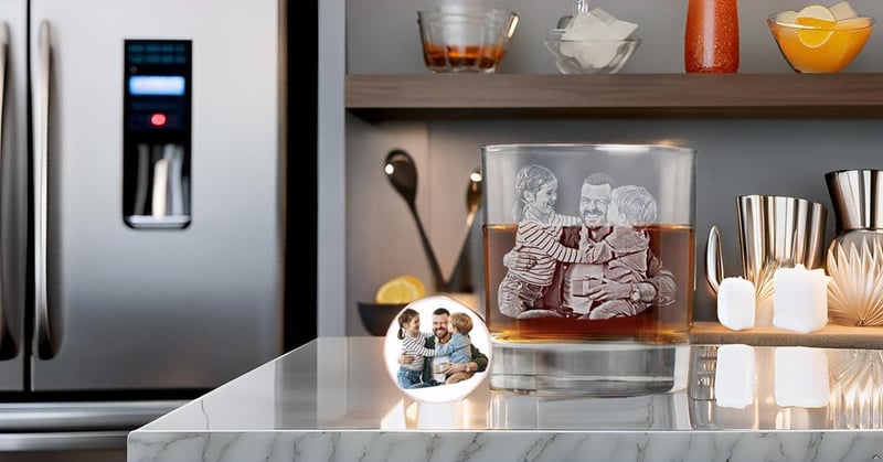 Custom Engraved 11oz Whiskey Glass - Ideal Father's Day Gift