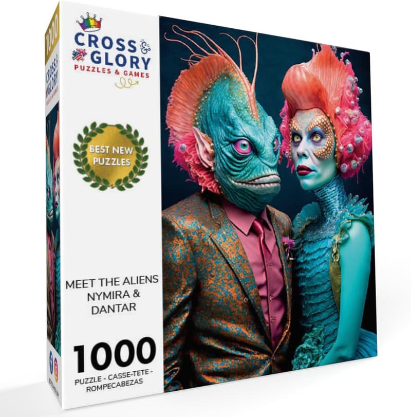 Cosmic Love Story 1000-Piece Jigsaw Puzzle for Adults