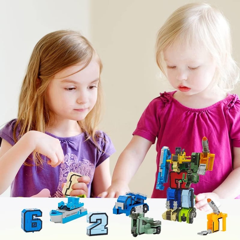 Alpha Bot Military Transforming Robot Toy for STEM Learning