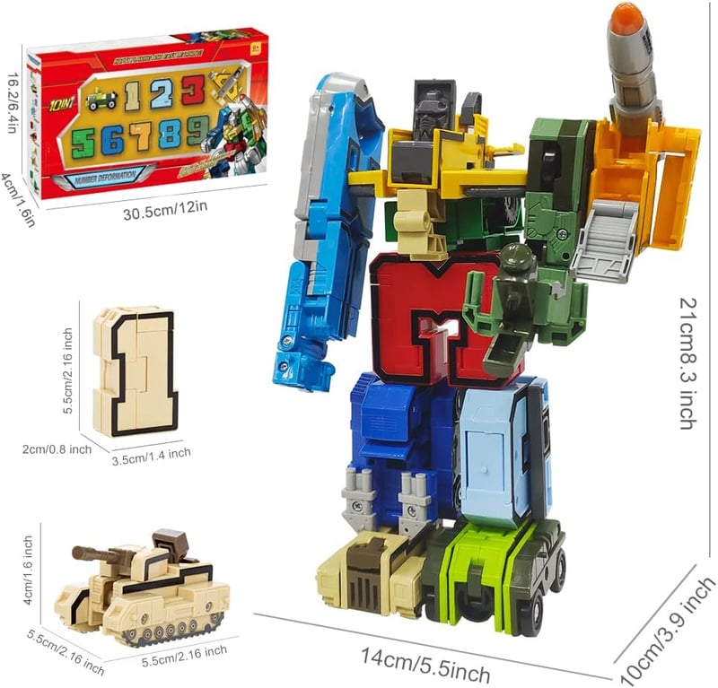 Alpha Bot Military Transforming Robot Toy for STEM Learning