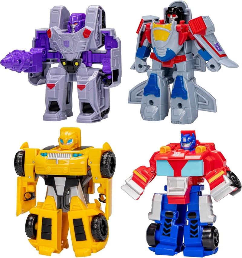 Transformers 4-Pack Action Figures for Kids Ages 3+