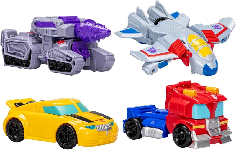 Transformers 4-Pack Action Figures for Kids Ages 3+