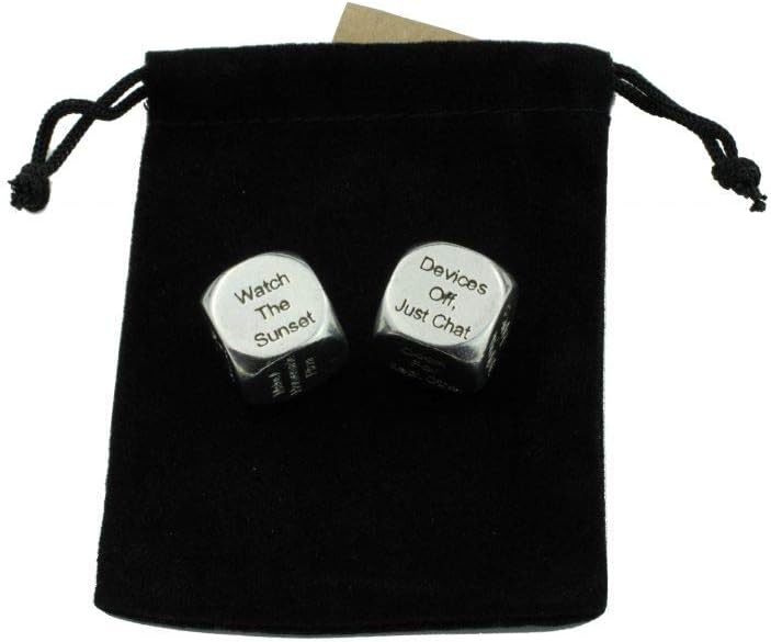 10th Anniversary Date Night Dice - 100% Pure Tin