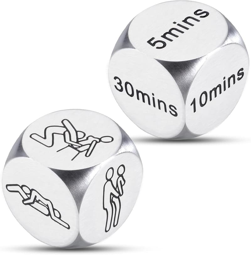 10th Anniversary Funny Date Night Dice Set for Couples