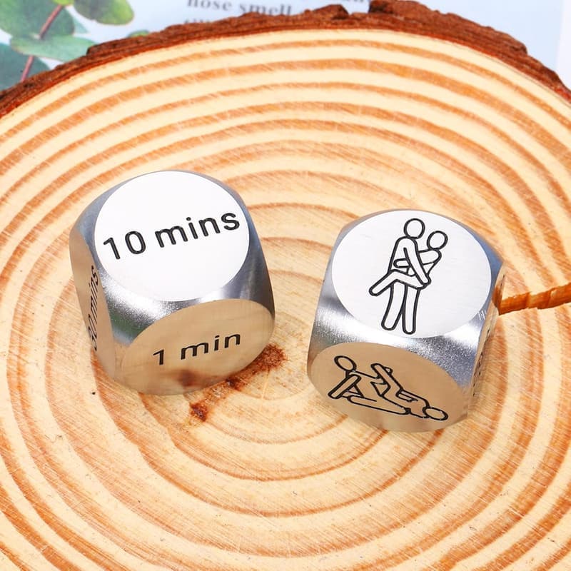 10th Anniversary Funny Date Night Dice Set for Couples