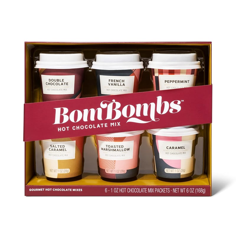 Hot Chocolate Gift Set - Mini Cups, Assorted Flavors (6 Pack)