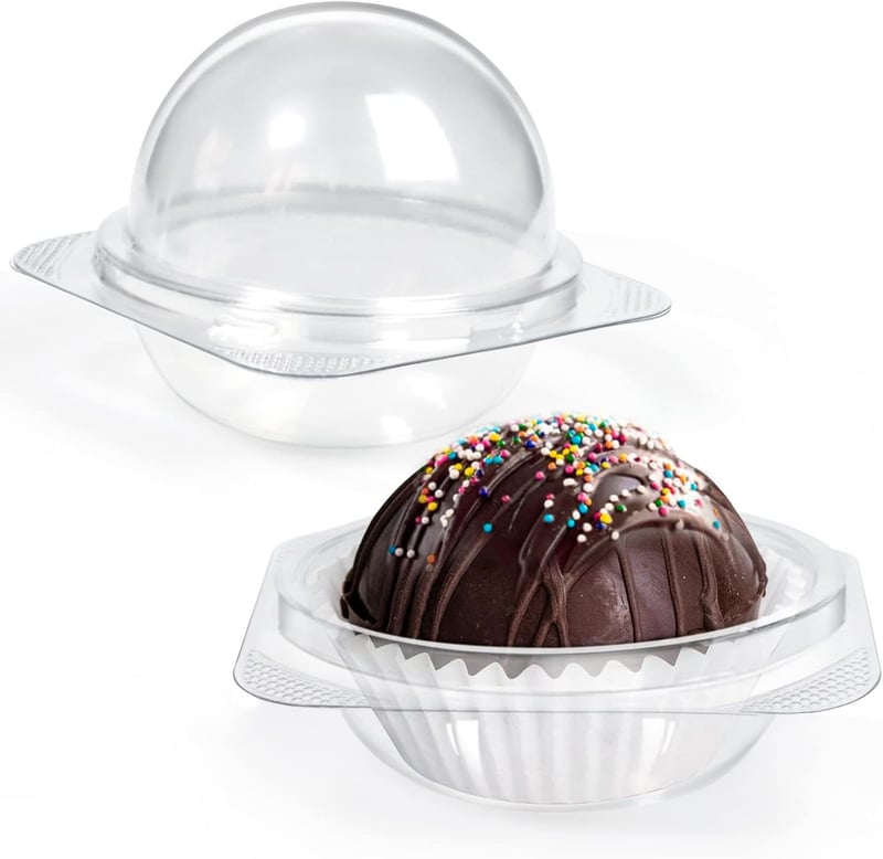 Spherical Chocolate Cocoa Bomb Boxes - 50 Pack