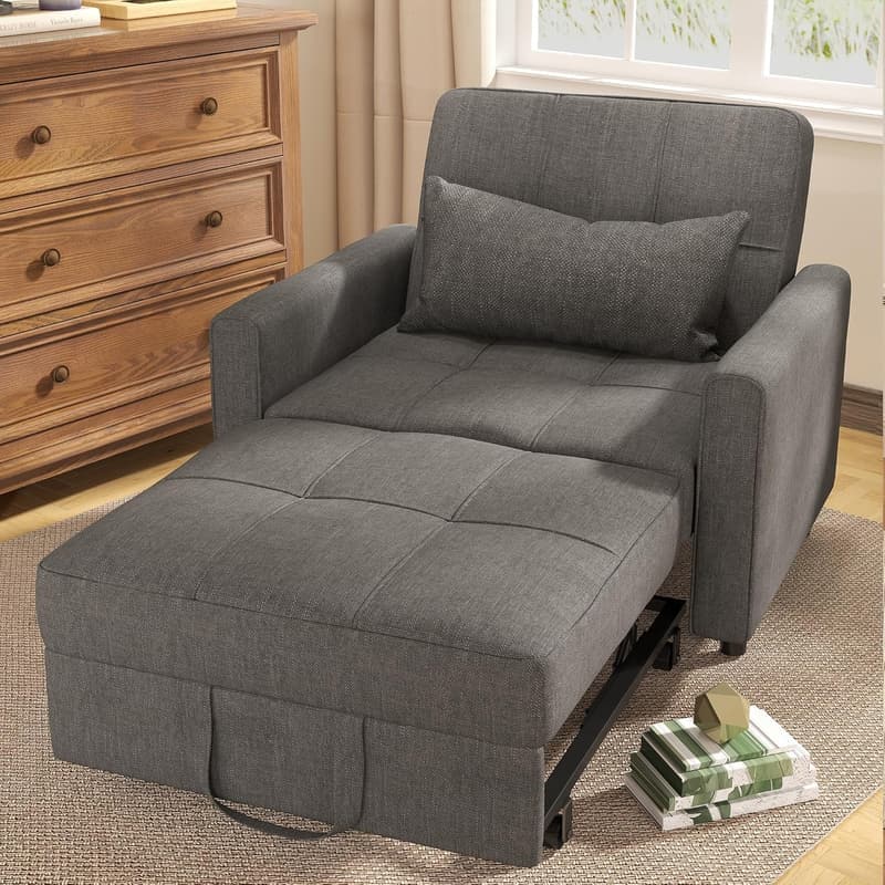 3-in-1 Convertible Sofa Bed Chair for Living Room or Bedroom