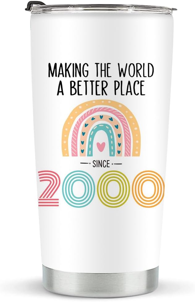 25th Birthday Stainless Steel Tumbler - 20 oz Insulated Gift