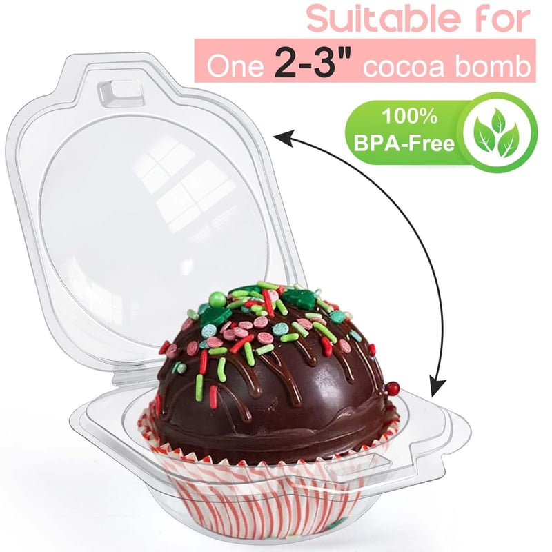 Spherical Hot Cocoa Bomb Packaging Boxes - 50 Pack
