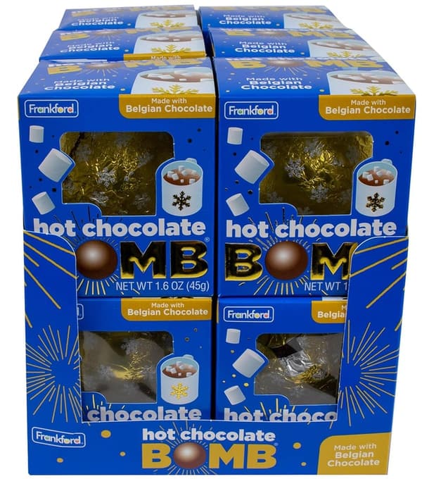 Christmas Hot Cocoa Melting Bombs, 12 Pack Gift Set