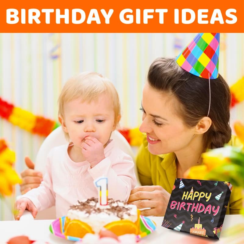 Kids' Socks - Birthday Gift for Ages 3-12, Black