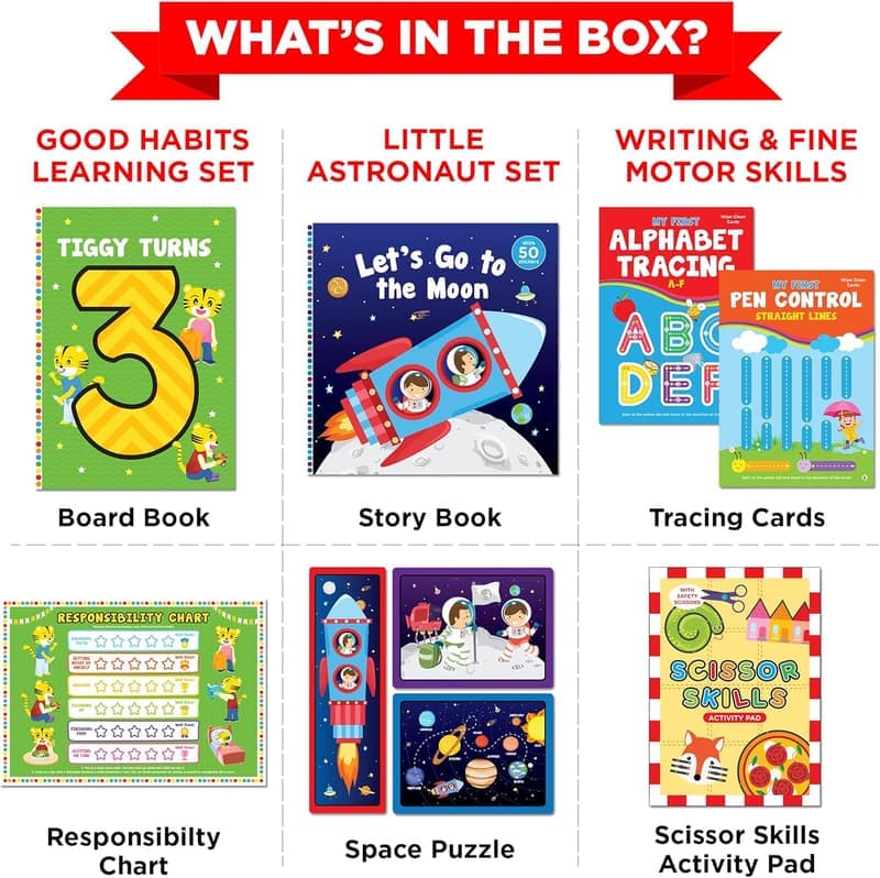 Learning & Educational Toys Gift Set for 3-Year-Olds