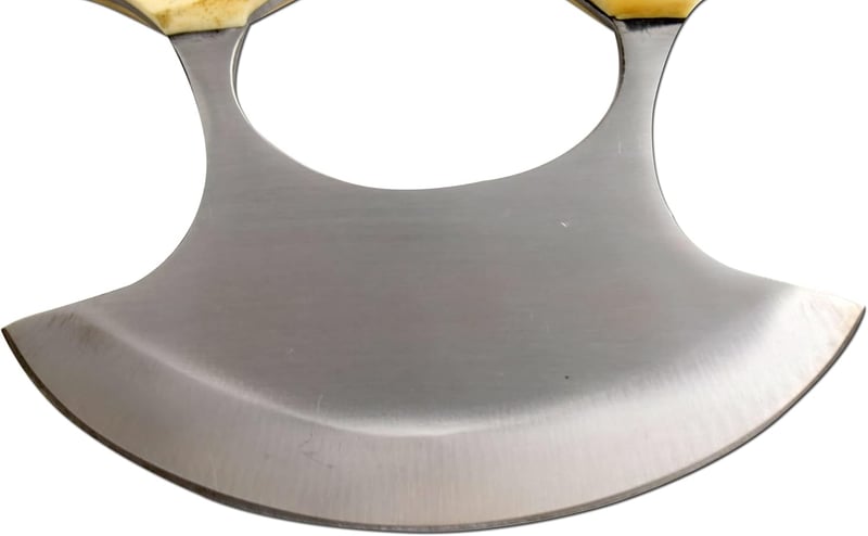 Handmade Alaskan Ulu Knife with Bone Handle