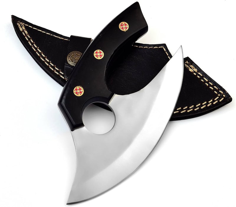 Alaskan Ulu Knife with D2 Steel Blade - Perfect Gift for Cooks