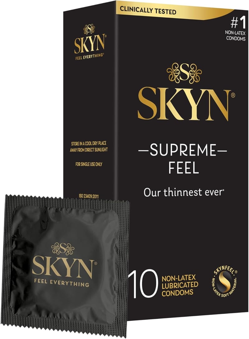 SKYN Supreme Feel Ultra-Thin Non-Latex Condoms - 10 Count