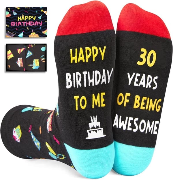 30th Birthday Socks for Men and Women