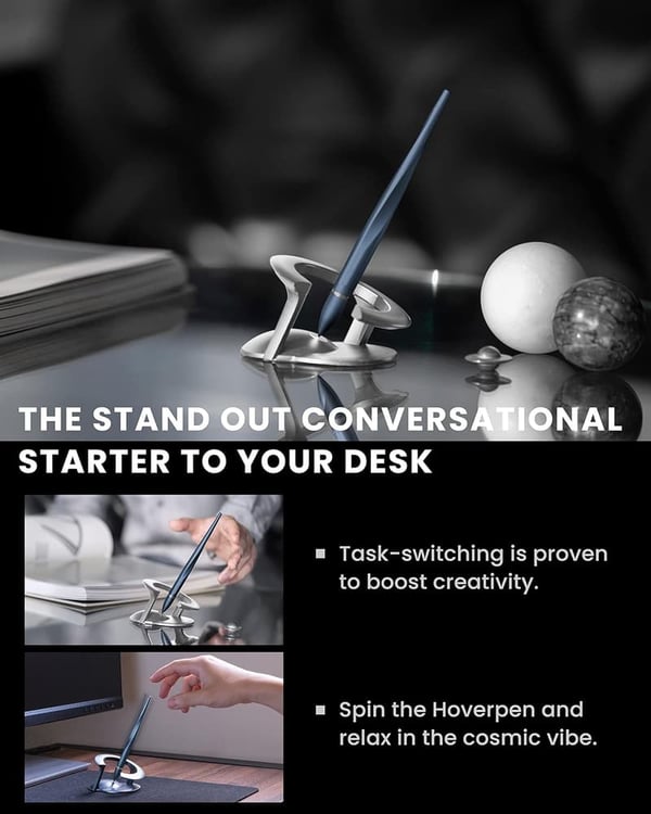 Interstellar Edition Hoverpen - Futuristic Luxury Gift Pen (Neptune Blue)