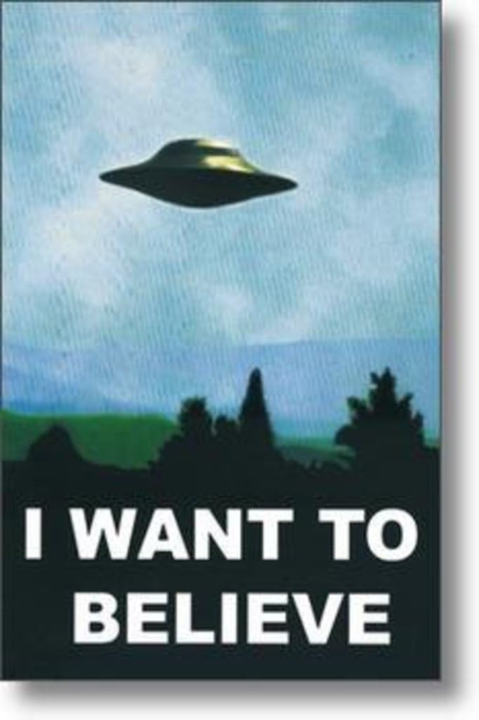 X-Files Poster - I Want to Believe (24x36, Official Edition)