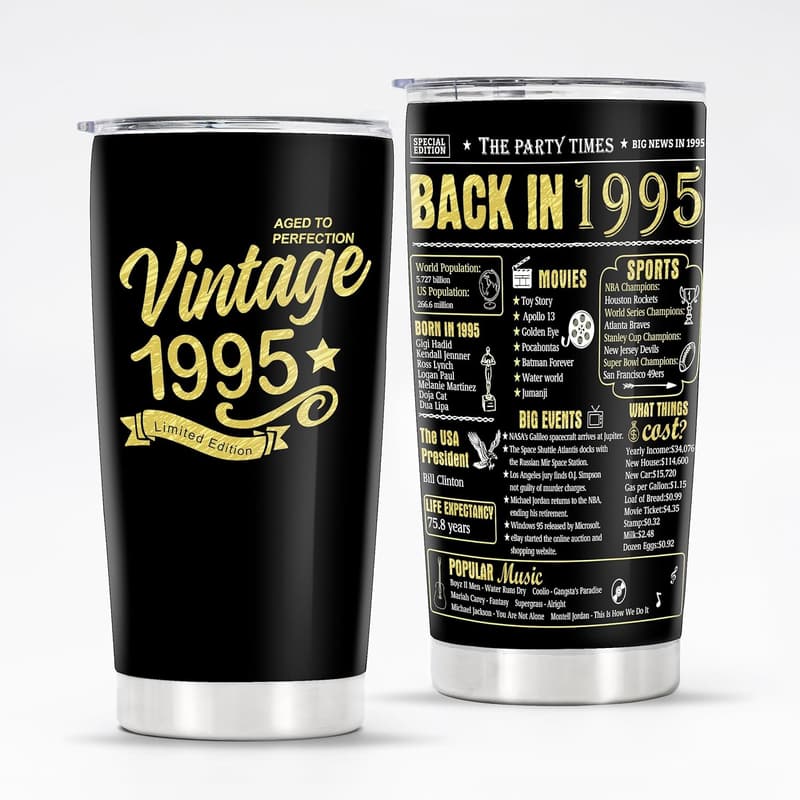 30th Birthday Stainless Steel Tumblers Gift for Couples