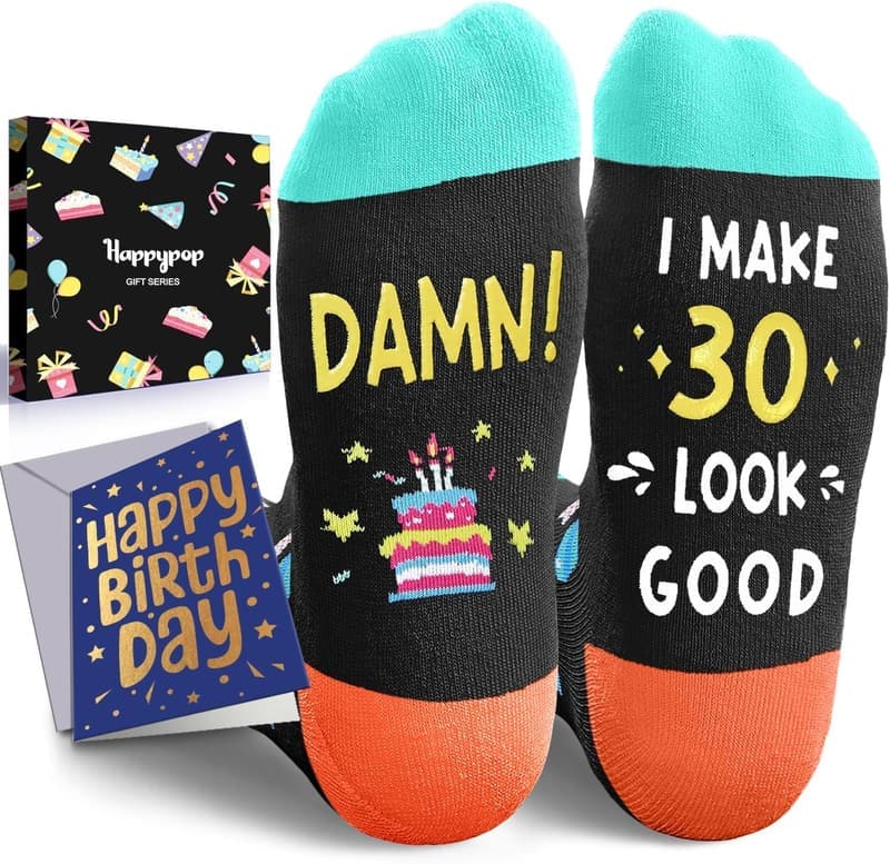 30th Birthday Socks for Women and Men