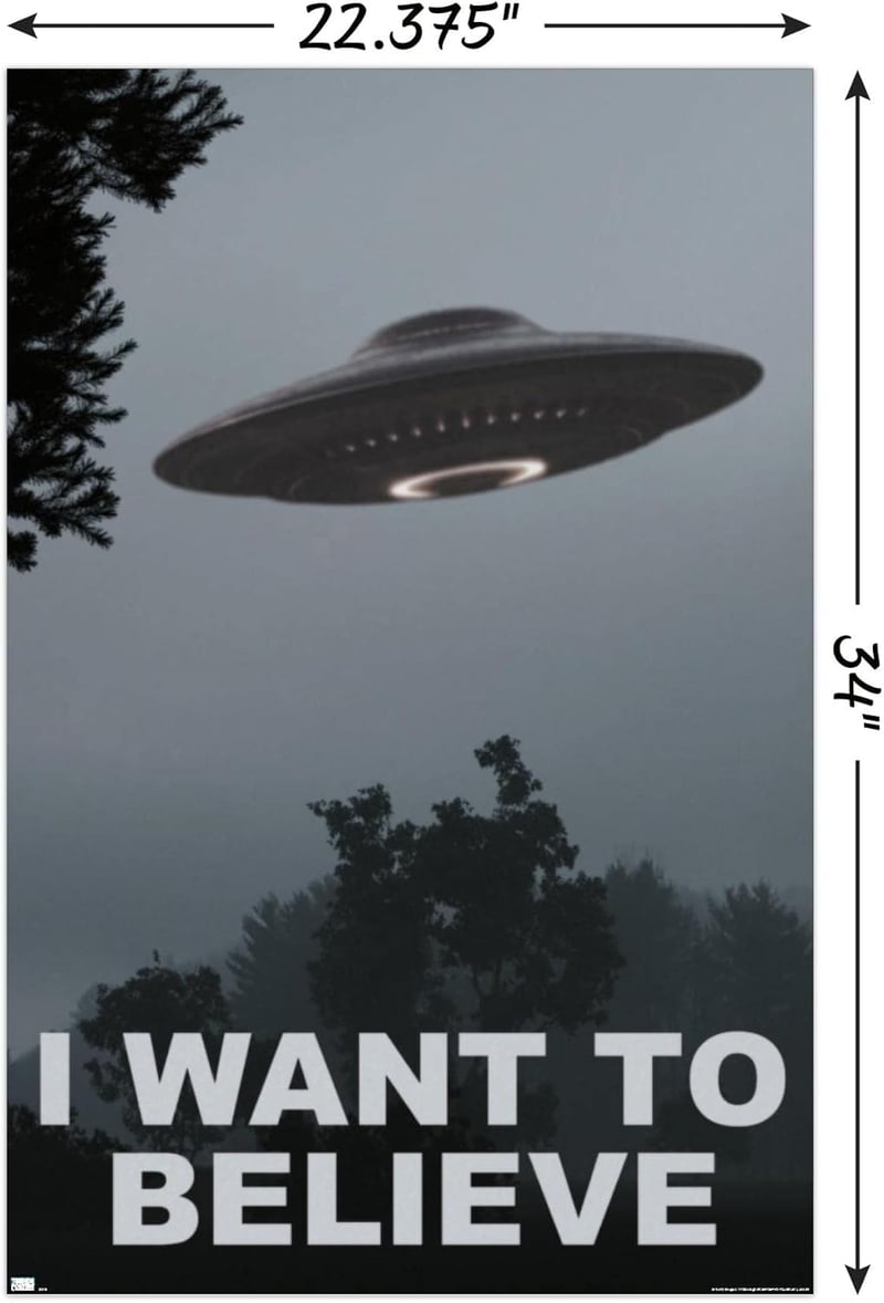 I Want To Believe Wall Poster with Clip Bundle, 34