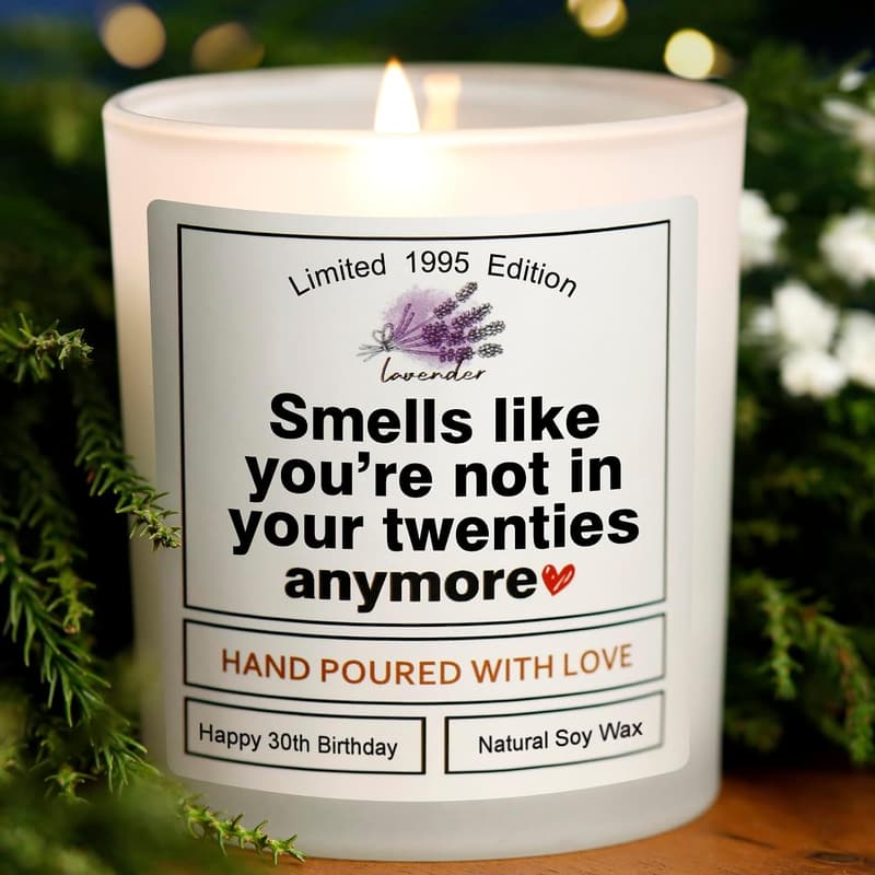 30th Birthday Funny Scented Candles for Women