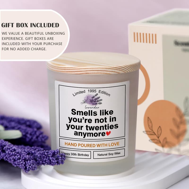 30th Birthday Funny Scented Candles for Women