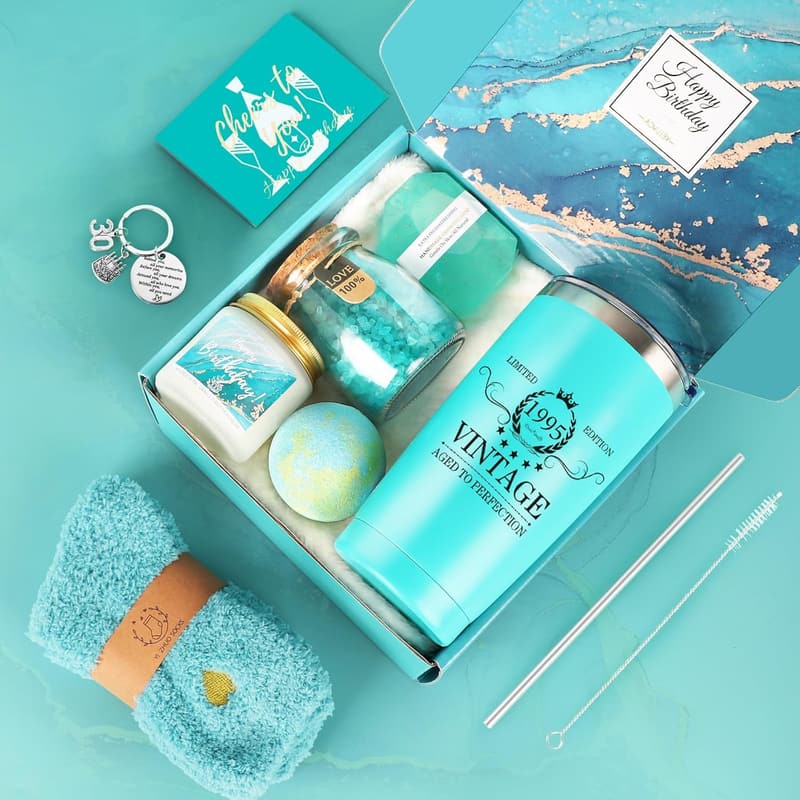 30th Birthday Gift Basket for Women - Vintage 1995 Themes