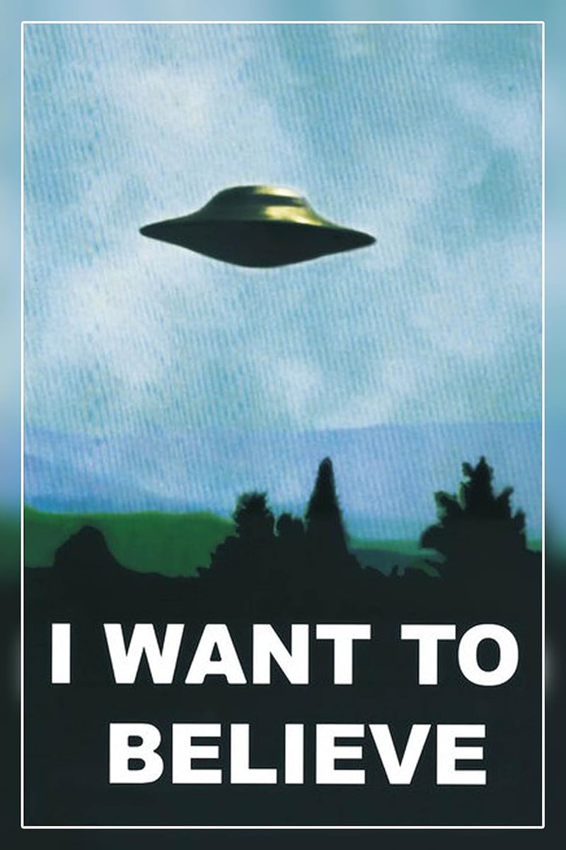 I Want to Believe X-Files Poster - Official Fan Club Edition 12x18