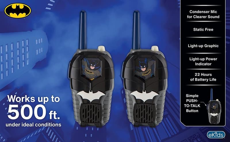 Batman Walkie Talkies for Kids - Light-Up Indoor/Outdoor Toys