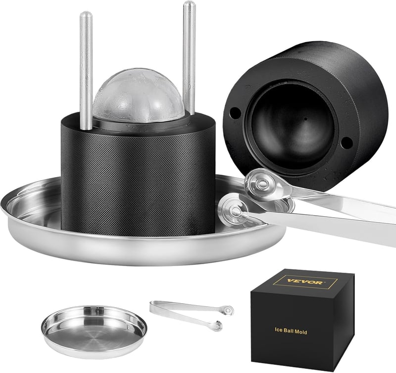 Whiskey Ice Ball Press Kit - 2.4
