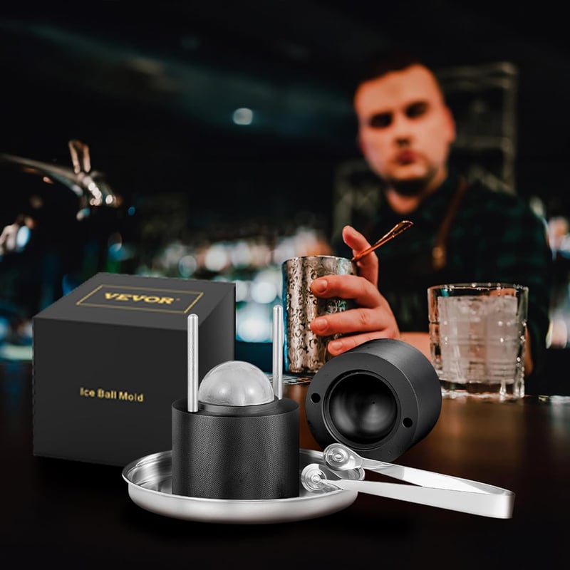 Whiskey Ice Ball Press Kit - 2.4