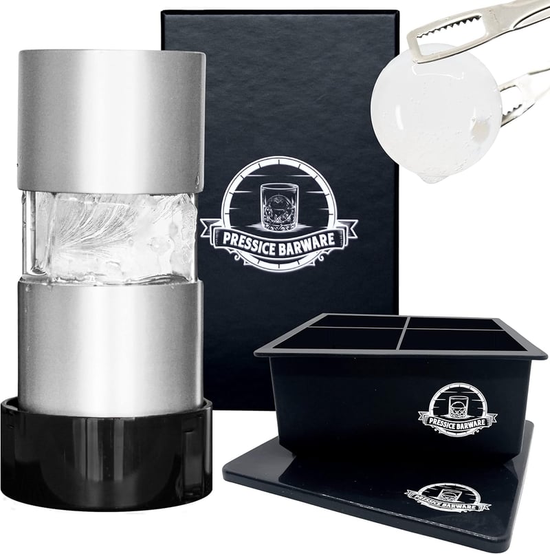 Ice Ball Press – Precision Aluminum Ice Sphere Maker – USA Made