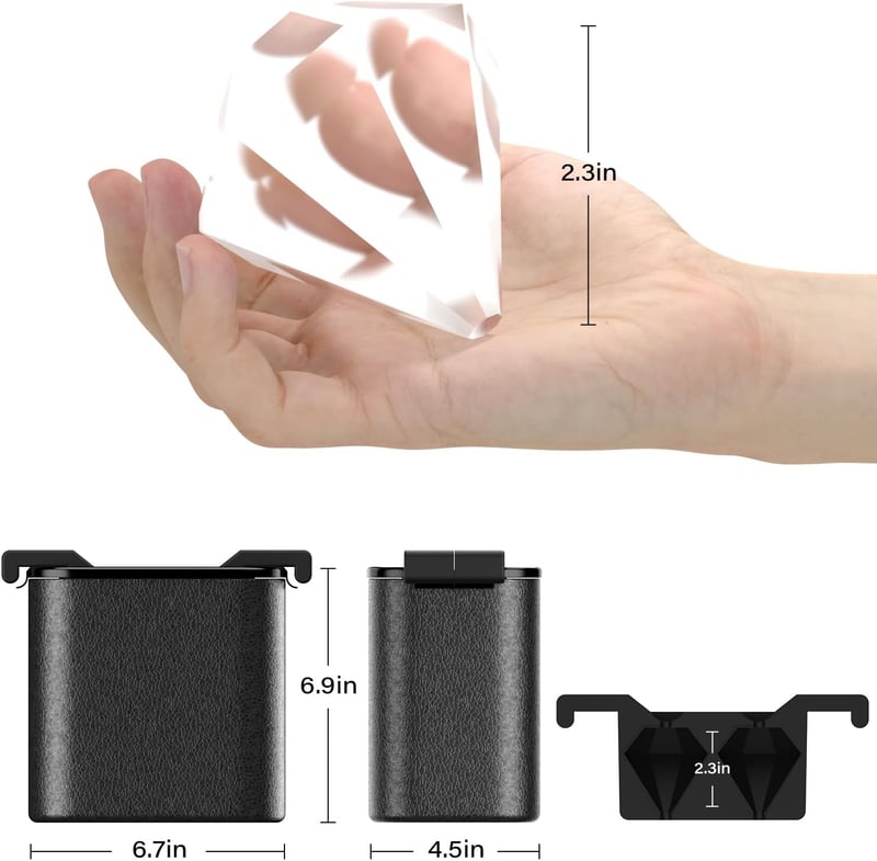 Large Diamond-Shaped Ice Cube Tray for Whiskey Cocktails