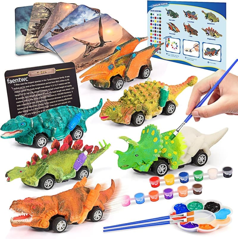 Dinosaur Painting Arts & Crafts Set for Kids Ages 3-12