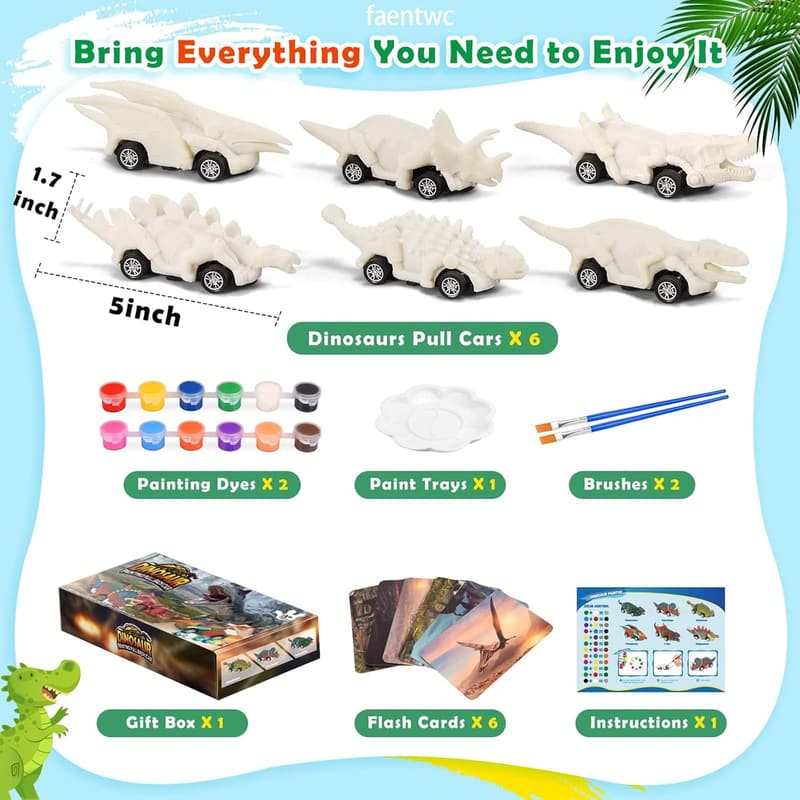 Dinosaur Painting Arts & Crafts Set for Kids Ages 3-12