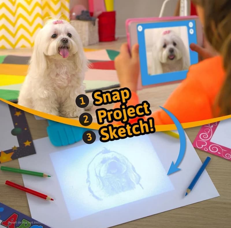 Kids' Smart Sketcher 2.0 Drawing Projector, Art Gift 5+