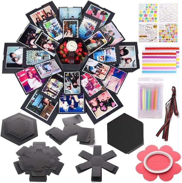 Exploding Photo Album Gift Set for Anniversary/Wedding