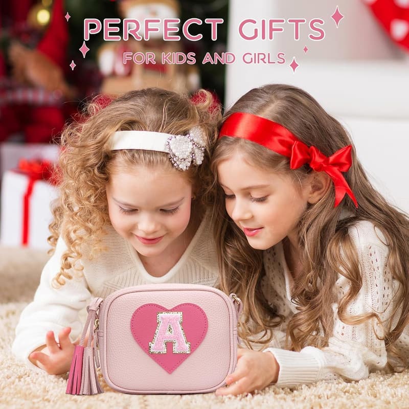 Toddler Crossbody Purse with Tassel for Girls Ages 2-10