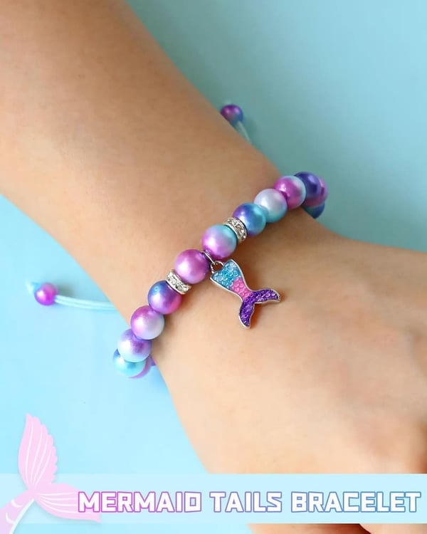 Mermaid Birthday Bracelets for Girls - Age 4 to 6