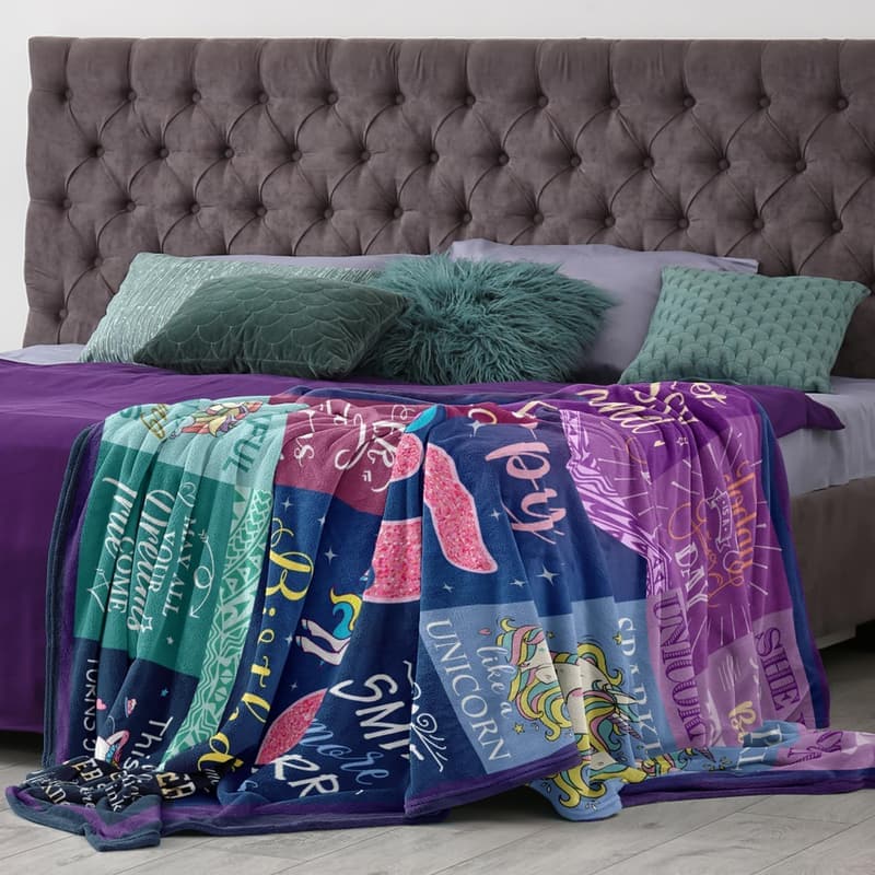 5th Birthday Gift Blanket for Girls - 40