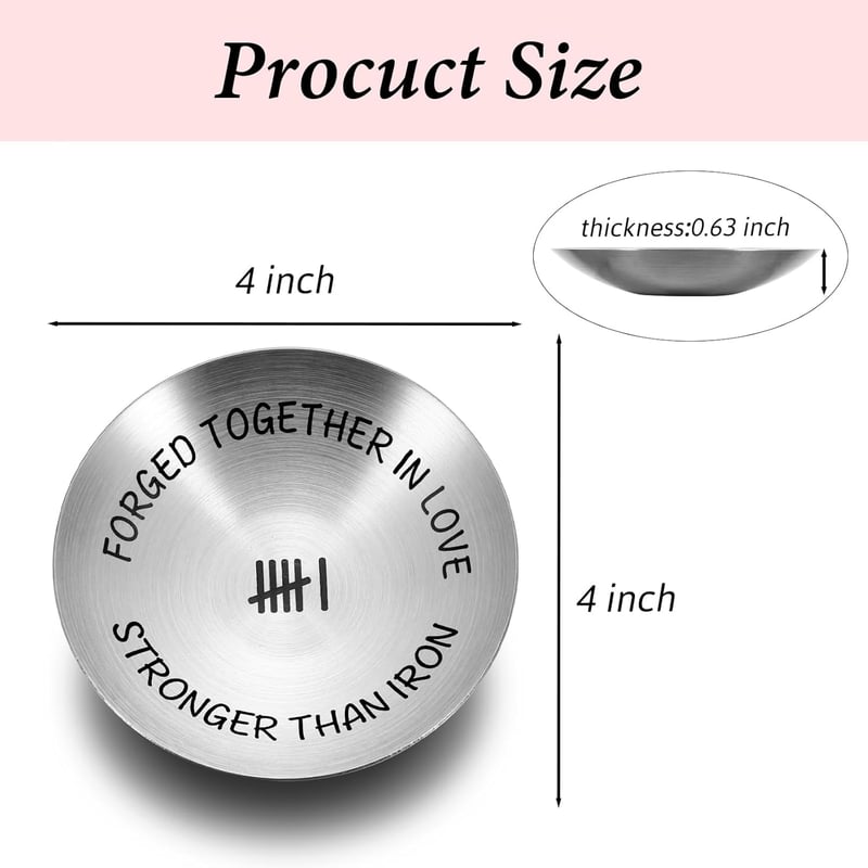 6th Anniversary Iron Gifts: Jewelry Tray for Couples