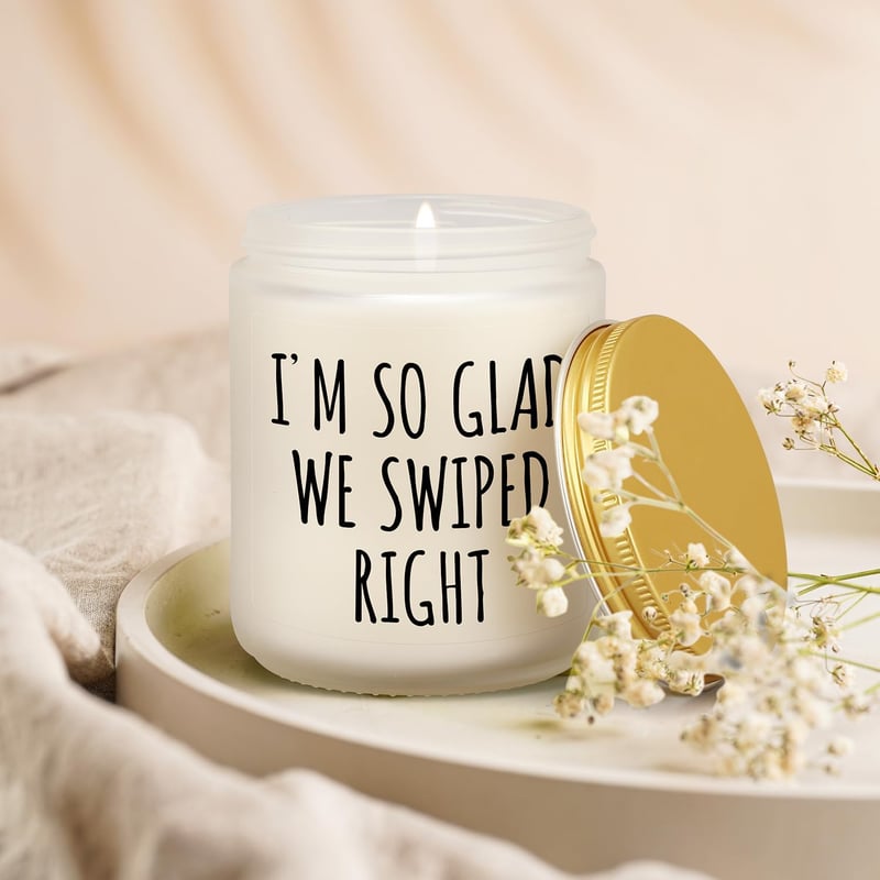 Lavender Scented Candle for Couples - Romantic Gift