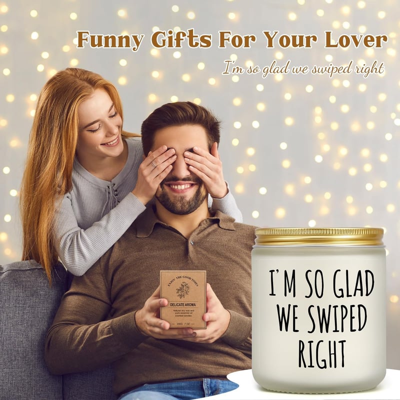 Lavender Scented Candle for Couples - Romantic Gift